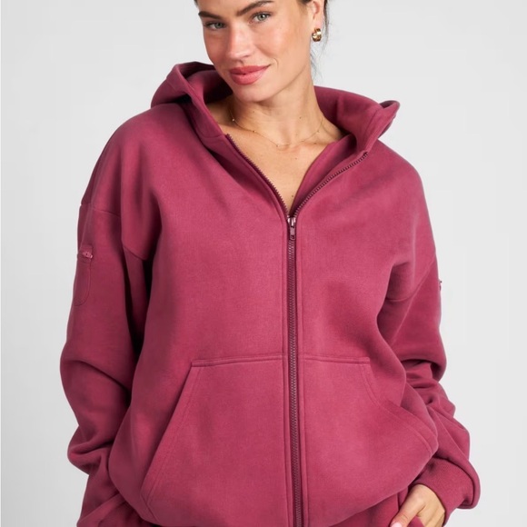 Comfrt Tops - Comfrt *limited edition* Women's Berry Full-Zip Hoodie
